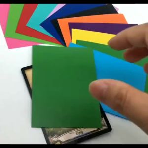 Card Deck Box and 100 PCS 66x91mm Matte Standard Size Card Sleeves Trading Cards Protector Comportible with MTG TCG Sport Cards