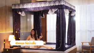 มุ้ง มุ้งกันยุง 6.6 ฟุต มุ้งครอบผู้ใหญ่ 5ฟุต 6ฟุต สามประตู กันแมลง พกพาสะดวก มุ้ง มีซิป กันแมลง