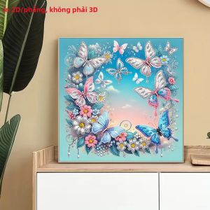 1 Bộ Tranh Gắn Đá 2D Họa Tiết Hoa Dẹt Chất Liệu Vải Không Khung Phong Cách Hiện Đại Để Trang Trí Tường Phòng Ngủ