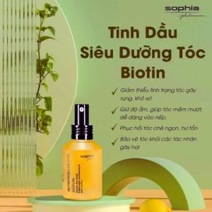 Tinh Dầu Sophia Nutrition & Biotin Serum Siêu Dưỡng Phục Hồi Giúp Tóc Bóng Và Mền Mượt 60ml