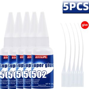LOOLIFL | 502 Super Glue Instant Strong Adhesive for Metal Stainless Steel Aluminum Plastic Glass Wood Ceramic Quick Dry Cyanoacrylate Glu