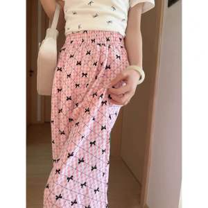 new arrivals womens casual square pants  /checker design square pants without poket xs-XL
