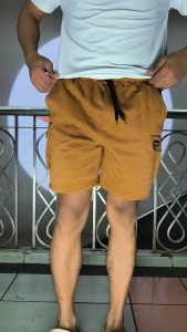 #ZS963 Four Pocket Mens Plain Corduroy Shorts Garterized Stretchable Waist High Quality