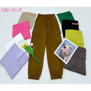 A&K Cargo Pants Viral Thailand Long Pants 663 Ready Stock