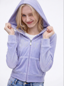 Juicy Couture | Velvet Hooded Jacket Cotton
