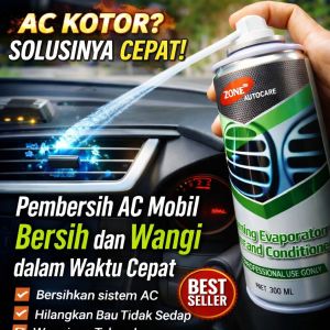 Pembersih AC mobil spray /AC ijo/Penghilang bau mobil/penyegar udara mobil/bau apek mobil/ac cleaner/Ac refresh/