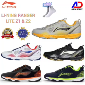 Bonus Kaos Kaki Sepatu Badminton Lining RANGER LITE Z1 & Z2 Sepatu Bulutangkis