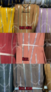 Daun Resleting BESI (2 Arah - GIGI BESAR) No. 5B (536 Grey) EMAS MUDA - Aksesoris Tas (IMPORT)