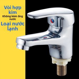 Vòi Nước Nóng Lạnh Đơn Bằng Đồng Cho Bồn Rửa Lavabo