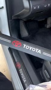Stiker Pijakan Kaki Mobil Daihatsu Xenia Pelindung Pintu Mobil Bahan Kulit Serat Karbon Anti Gores