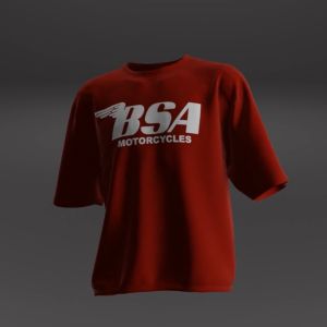 Kaos motor klasik BSA / kaos motor vintage / kaos motor tua / kaos pria distro / kaos motor tangan pendek marun