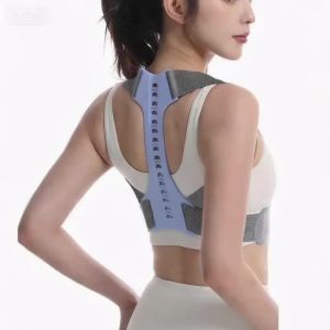Dụng Cụ Chỉnh Sửa Tư Thế Cho Phụ Nữ Và Nam Giới Dụng Cụ Nắn Chỉnh Lưng Có Thể Điều Chỉnh Với Sự Hỗ Trợ Cho Lưng Trên Cổ Vai Vẹo Cột Sống Màu Xám