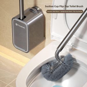 Suction-Mounted Thorough-Clean Toilet Brush Kit