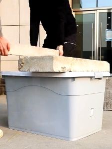 YIJU Transparent Large Capacity Stackable Plastic Storage box With Wheels Clothes Storage Organizer 收纳盒