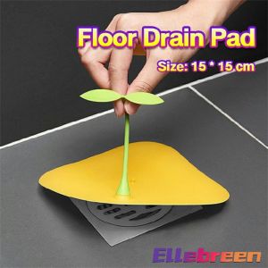 Floor Drain Deodorant Cover Thick Silicone pad Bathroom Deodorant anti-Insect Bean Sprouts Shape