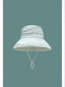 Linen Shibori Crinkled Boho Lazy Style Fisherman Hat Sun Shade