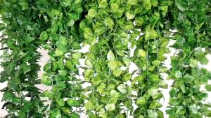 5Pcs 2M Fake Ivy Leaves Artificial Green Vine Silk Ivy Leaves Garden DIY Fake Wreath Leaves Outdoor Hanging Leaf Plant Decoration