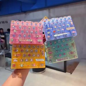 Velishy | 26 Grid Fidget Keycap Clicker 1PC Work Stress Relief Sensory Toy for Office Workers Students Home Daily Use