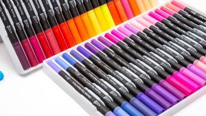 Watercolor Brush Pen Colors Marker Pens Painting Drawing Art Supplies Dual Tip Brush Pen Highlighter