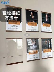 FANTASY T MALL SVIAO A3 A4 A5 acrylic office badge indoor Wall Mount Sign Holder display INFO poster door sign Wall Sticker ideal for signage display of your store posters and showing your price of your store product