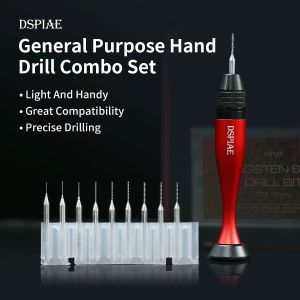 DSPIAE 0.3~1.2mm AT-VHDS General Purpose Hand Drill Combo Set Tool Drilling for Modification Handheld Assembly Drilling Three Jaw Clamp Model Assembly Tool