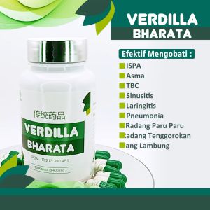 100% ORIGINAL - VERDILLA BHARATA -HERBAL PARU SESAK NAPAS BATUK BERDARAH BRONKITIS POLIP TBC RADANG