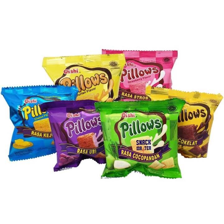 Oishi Pillow Snacks Rasa 8gr 1 Renceng Isi 10 Lazada Indonesia