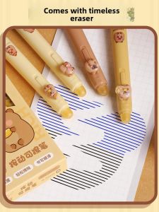 MONLEYTA | Capillara Soft Grip Erasable Pen For Primary Three Students Special Neutral Pen Black Crystal Blue Heat Sensible Erasable Pen