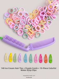 Non-damaging Highly Elastic Hair Accessories Macaroon Color