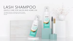 อุปกรณ์ทำความสะอาดขนตาสำหรับต่อขนตาที่ล้างหน้าโฟมทำความสะอาดขนตาไม่ระคายเคืองต่อขนตา