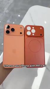New luxury orangemagneticPhone Case AppliesiPhone 17 16 15 14 13 Pro MaxGlass Lens Protection Shockproof Hard Case
