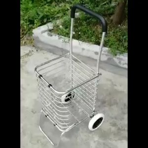 (จัดส่งฟรี) Shopping Cart รถตะกร้าเข็นของพับเก็บได้ รถเข็น รถเข็นของ รถตะกร้าเข็นของ รถขนของ รถเข็นตะกร้า พับเก็บได้ สะดวกกว่าเดิม (จัดส่งจากประเทศไทย)