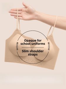 Miiow | Invisible Sports Bra For Teenage Girls Foundation Liquid Skin Color MiiOW Cat Person Simple Style No Steel Ring Nylon Fabric