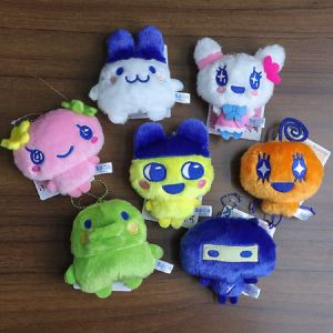 Hot Tamagotchi Anime Mametchi Plush Doll Keychain Kawaii Mimitchi Bag Doll Pendant Kuchipachi Cartoon Doll Toys Cute Girly Gifts