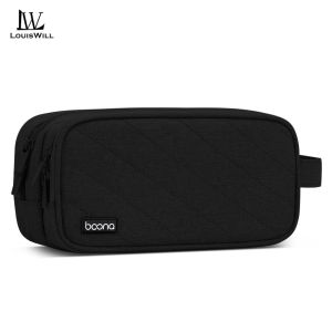 LouisWill Digital Storage Bag Multifunctional Travel Organizer Double Layer Large Capacity Electronic Gadget Bag USB Cable Storage Bags Large Cable Organizer Bag Accessories U Disk Hard Drive Accessories Storage Bag