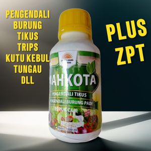 PUPUK CAIR MAHKOTA PENGENDALI TIKUS BURUNG LALAT BUAH TRIPS TUNGAU WERENG