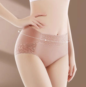 Sentexin 3/5Pcs Women Cotton Underwear Panties Lace Panties High Waist Hip Lifting Girls Briefs Comfort Underpants Female Lingerie M-XXL