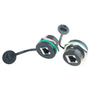 อะแดปเตอร์อีเธอร์เน็ต RJ45 ตัวเชื่อมต่อสายเคเบิล Cat5e แบบตัวเมีย ช่องเสียบแบบกันน้ำ สำหรับการสื่อสารเครือข่ายและอุปกรณ์ดิจิทัล