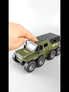 Adida Toys 1:50 Mainan Mobil Avtoros 8x8 Jeep Seluruh Mobil Pintu Bisa Terbuka Dan Dengan Musik
