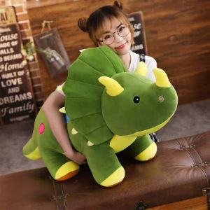 30-80cm Dinosaur Plush Toy Pillow Plush Dinosaur T-Rex and Triceratops Dinosaur Style Childrens Birthday Gift For Kid Boys男孩生日礼物恐龙娃娃公仔