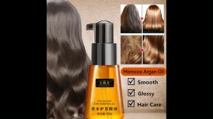 Perfume Hair Care Essential Oil Morocco Argan Oil Essence Hair Serum No-wash Repair Split Ends Frizz Dry Moisturizing Care Supple and Shiny Student Party Prevent Hair Loss Product Hair Growth Essential Oil 70ml