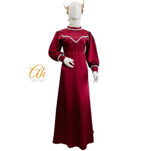 Claudy dress - gaun pesta muslima- gaun untuk lebaran - dress muslimah terbaru