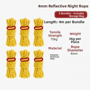 Windproof Reflective Tent Guyline