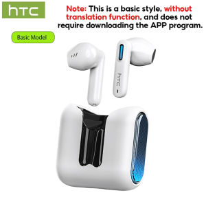 HTC NE49 Wireless Bluetooth Earphones 2026 AI Language Translate Earbuds HiFi Sound HD Call Noise Reduction In-Ear Headset