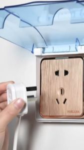 Indo - Pelindung Stop Kontak Dinding / Penutup Steker Colokan Listrik Waterproof / Kotak Cover Kabel Saklar Dinding Polos