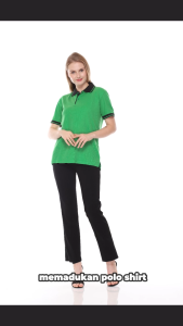 Polo Shirt Polos Lengan Pendek Esperanza - KMB Hijau Daun