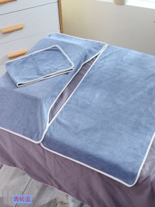 Thickened Beauty Salon Towel Bedding Skin Management Five-Piece Set Headscarf Bathrobe Polyester Viscose Fiber Towel