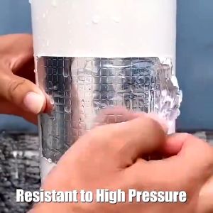 Lem Perekat Alumunium & Lakban Waterproof Isolasi: Aluminium Foil Tape Super Adhesive 5 Meter