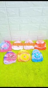 Kembarshop - Set 2pcs Turban Jaring Bayi Motif Random 0-12 Bulan - Aneka Model dan Motif, Cocok untuk Bayi Baru Lahir hingga 1 Tahun - Membuat Bayi Tampil Cantik dan Imut