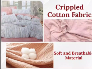 Cotton Bedsheet Set Crippled Cotton Fabric Soft Comfortable Mattress Set